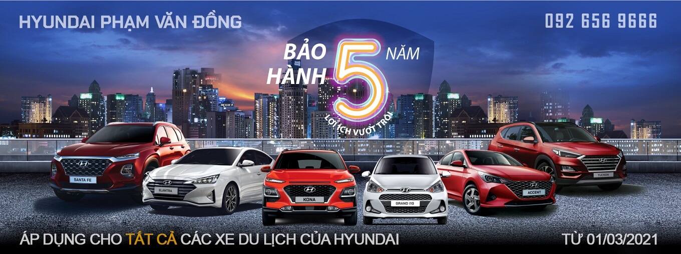 Hyundai nâng bảo hành 5 năm cho các mẫu xe du lịch 18